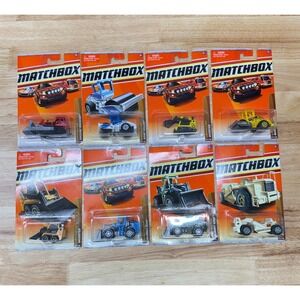 Matchbox Construction Lot 8 Sealed MOC Quarry King Skidster Bulldozer 1:64